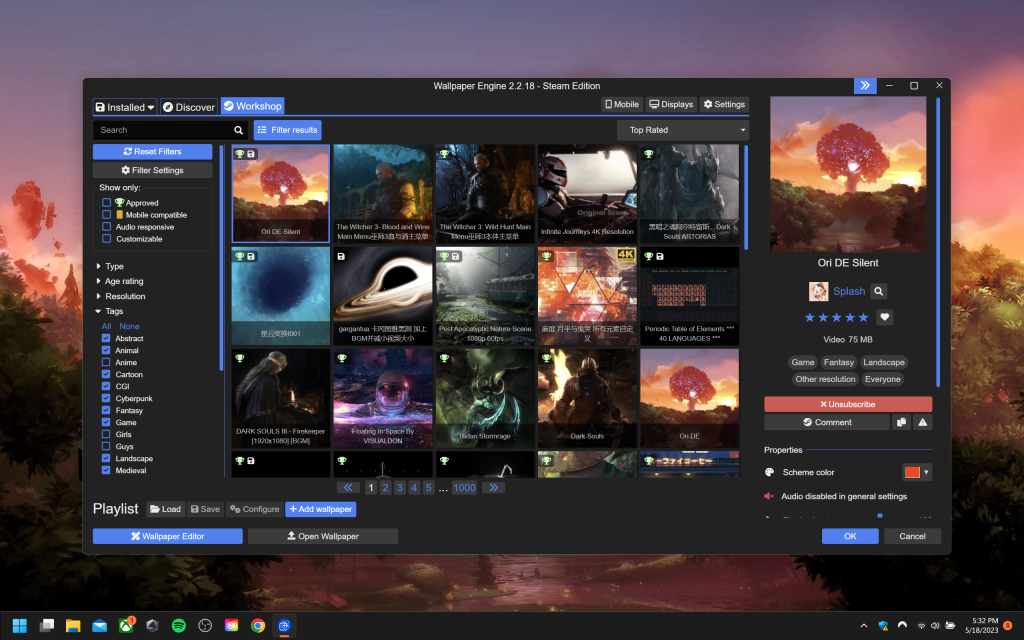 Wallpaper Engine - Steam Offline - Giá Rẻ